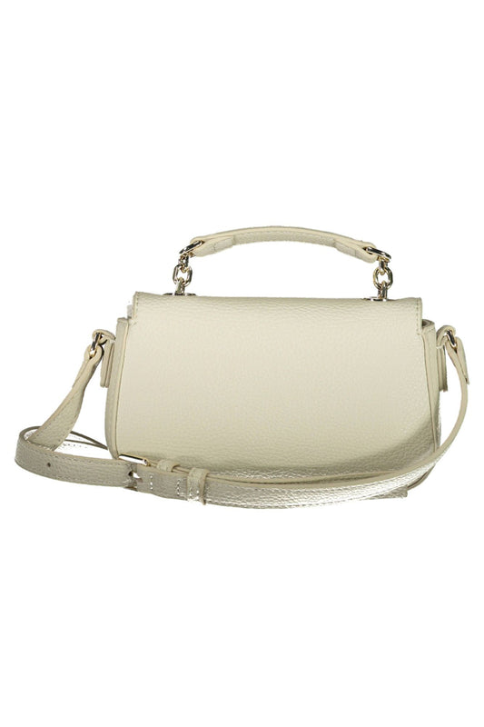 Elegant White Chain Handle Evening Bag