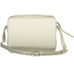 Elegant White Shoulder Bag with Zip Closure