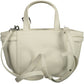 Sleek White Double Handle Satchel Bag