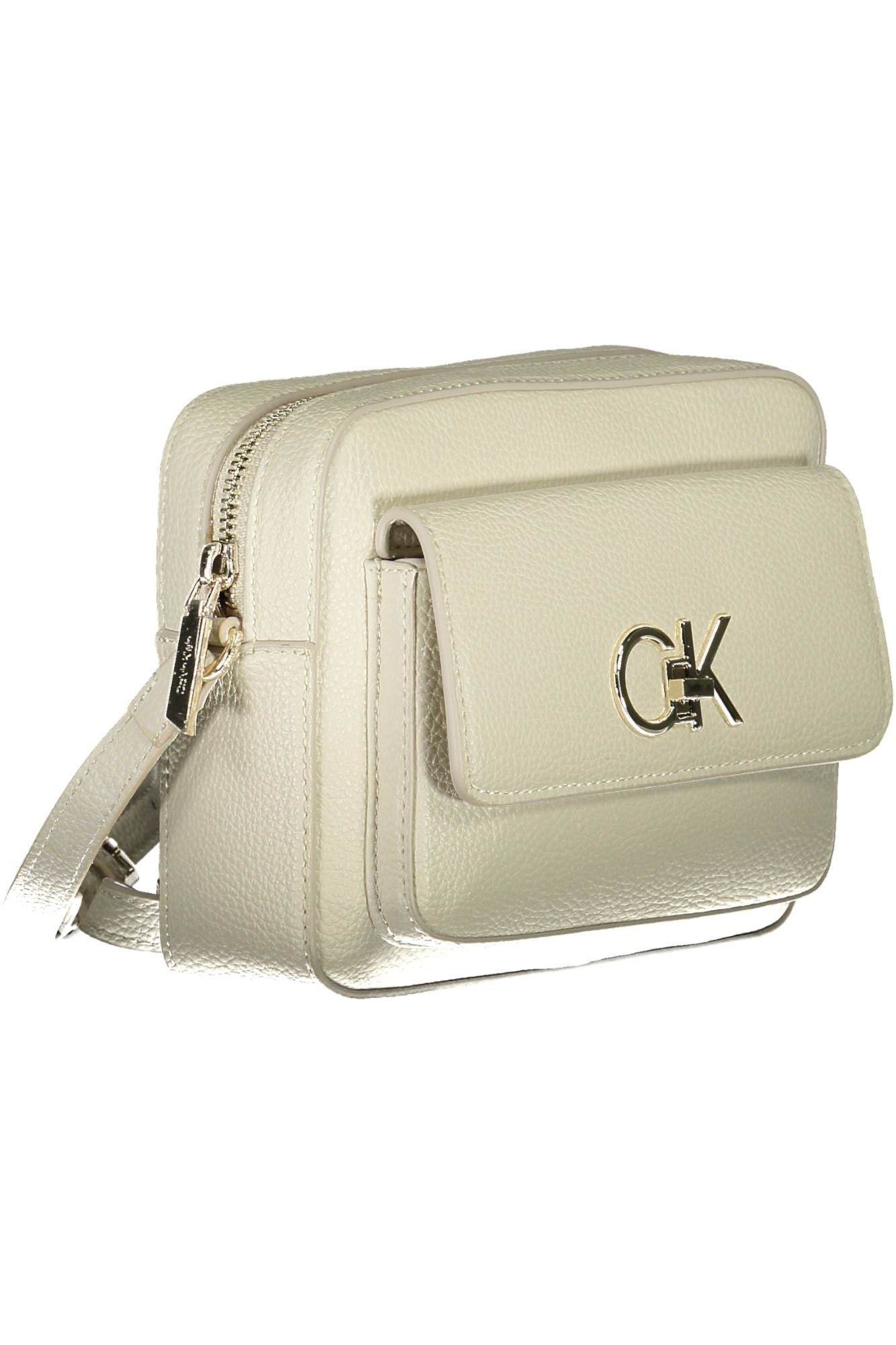 Elegant White Adjustable Shoulder Bag