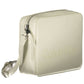 Elegant White Shoulder Bag with Zip Closure
