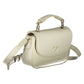 Elegant White Chain Handle Evening Bag