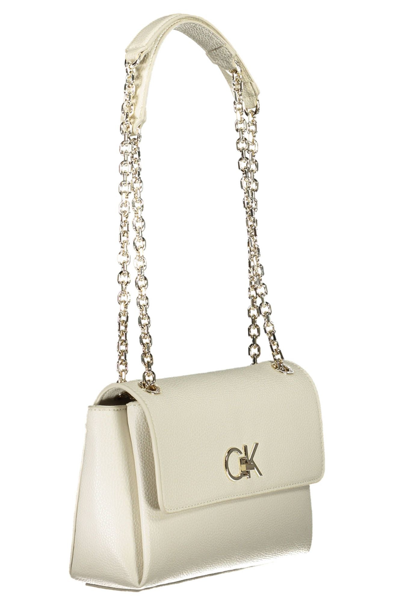 Elegant White Chain Shoulder Handbag