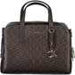 Chic Brown Handbag with Contrasting Accents