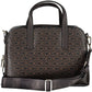 Chic Brown Handbag with Contrasting Accents