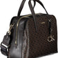 Chic Brown Handbag with Contrasting Accents