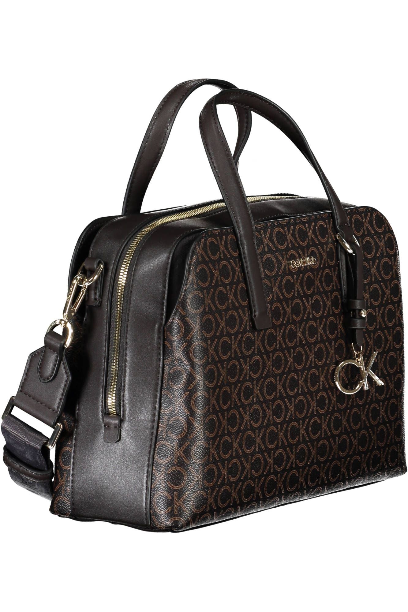 Chic Brown Handbag with Contrasting Accents