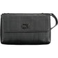 Chic Black Shoulder Bag with Contrasting Details