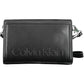 Elegant Black Shoulder Bag with Sleek Logo Detail