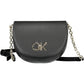 Elegant Twist Lock Shoulder Bag in Black