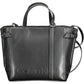 Elegant Black Two-Handle Recycled Polyester Bag