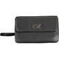 Sleek Black Recycled Polyester Handbag