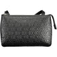 Elegant Black Shoulder Bag with Contrasting Details