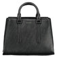 Elegant Black Contrasting Details Handbag