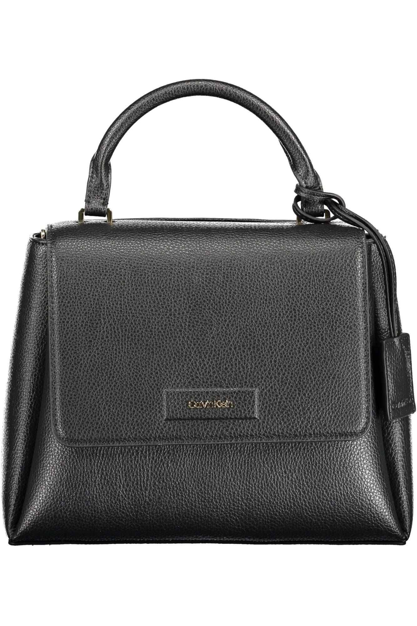 Elegant Black Shoulder Bag with Magnetic Closure