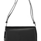Elegant Black Polyester Shoulder Bag