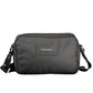 Eco-Chic Black Shoulder Bag with Contrasting Details