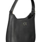 Elegant Black Shoulder Bag with Zip Closure