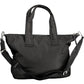 Elegant Black Shoulder Bag with Contrasting Details