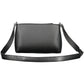 Elegant Black Recycled Polyester Shoulder Bag
