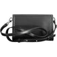 Elegant Black Shoulder Bag with Sleek Logo Detail