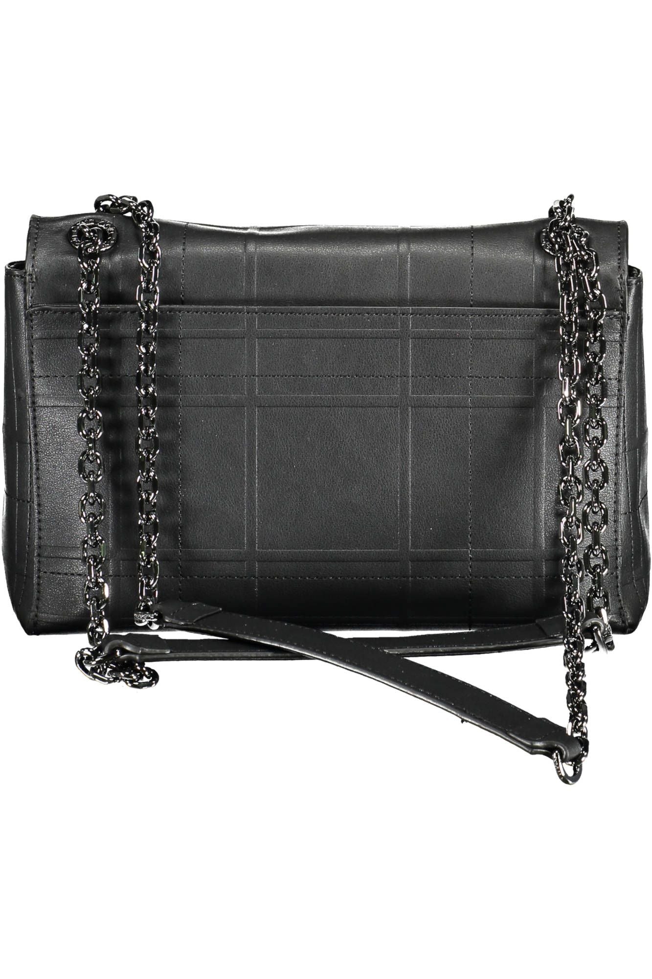 Elegant Chain-Handle Black Shoulder Bag