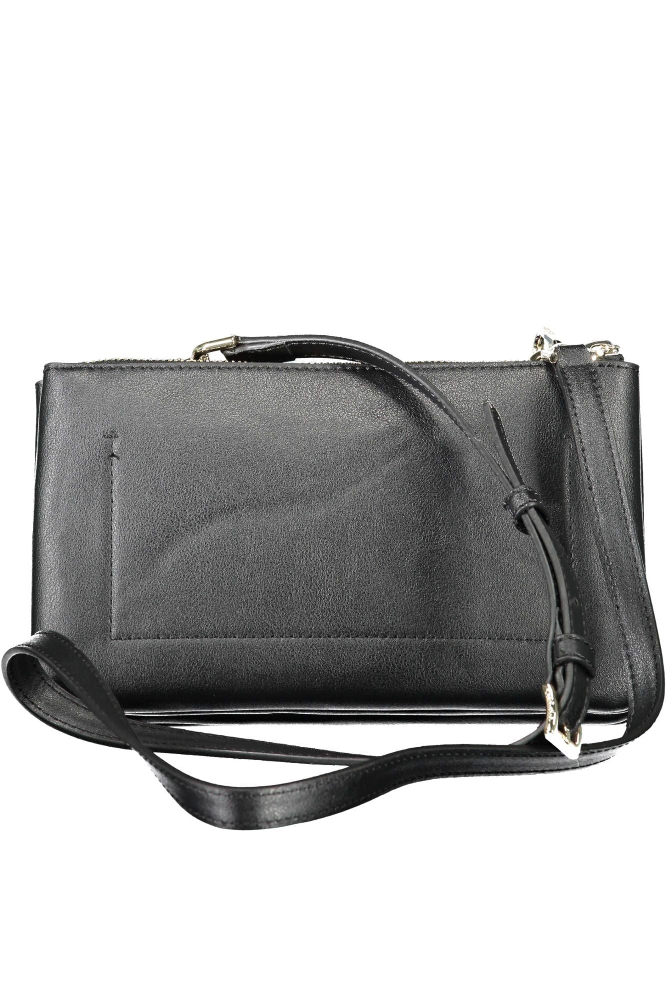 Chic Black Shoulder Bag with Eco-Conscious Twist