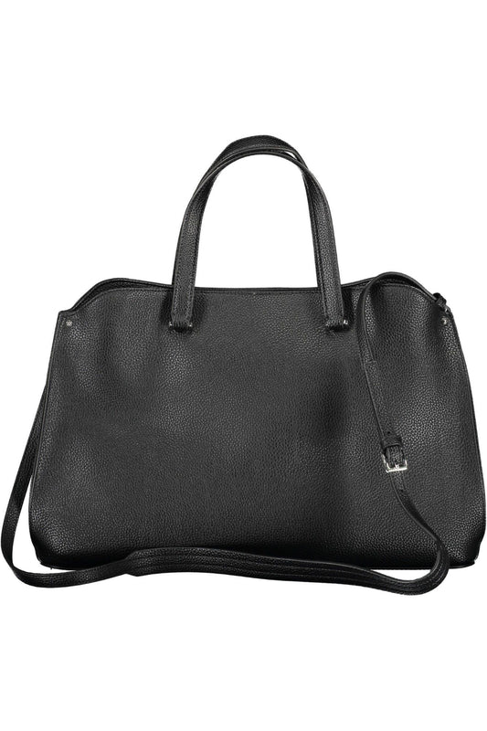 Elegant Black Handbag with Versatile Straps