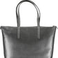 Elegant Black Shoulder Bag with Zip Closure