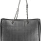 Chic Black Dual-Handle Chain Shoulder Bag