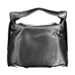 Chic Contrast Detail Black Handbag