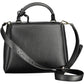 Elegant Black Shoulder Bag with Magnetic Closure