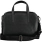 Elegant Black Shoulder Bag with Contrasting Details