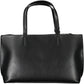 Elegant Black Shoulder Bag with Contrast Details