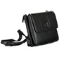Chic Black Shoulder Bag with Contrasting Details