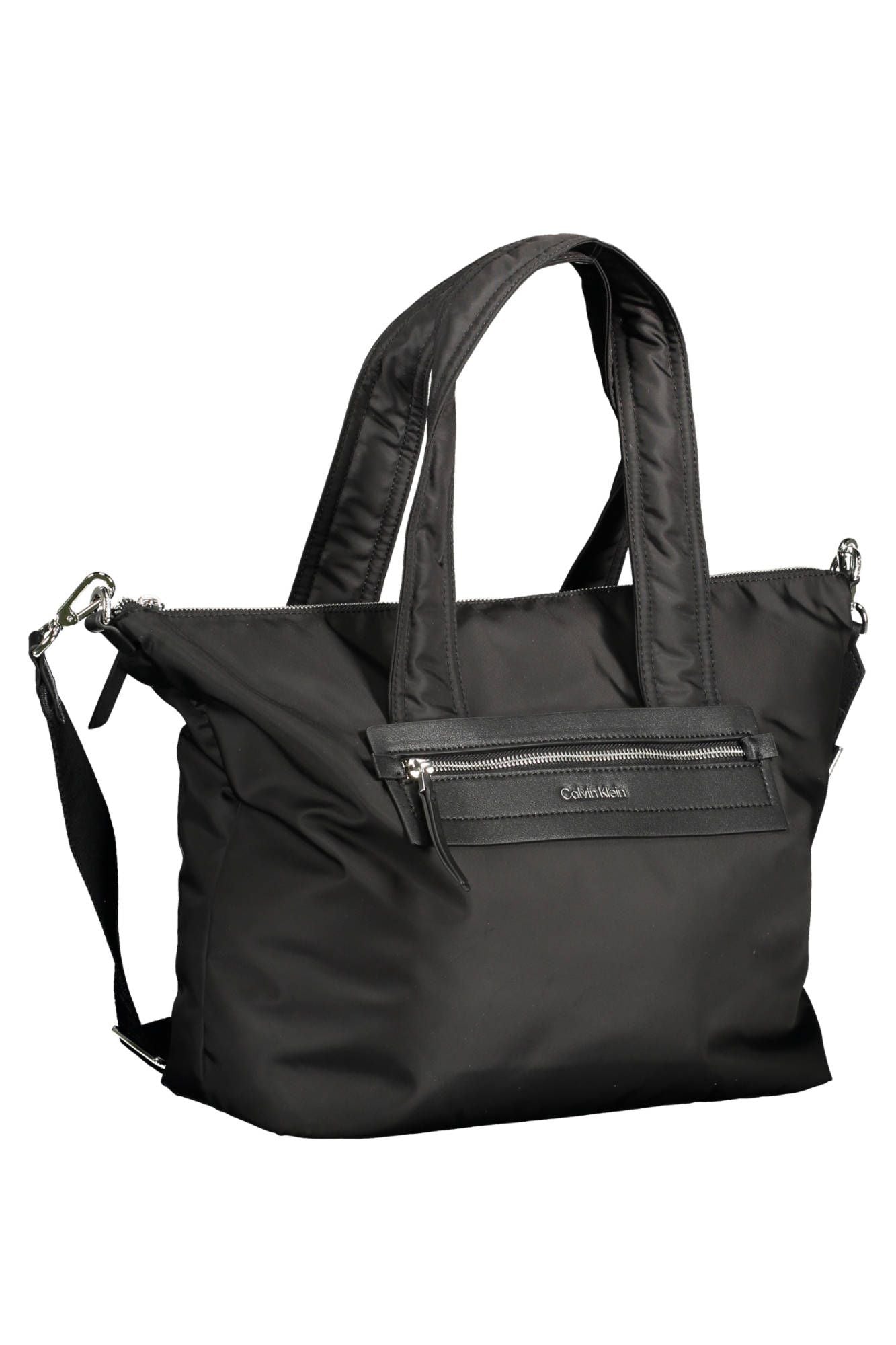 Elegant Black Shoulder Bag with Contrasting Details