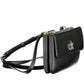 Chic Black Shoulder Bag with Eco-Conscious Twist