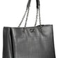 Chic Black Dual-Handle Chain Shoulder Bag
