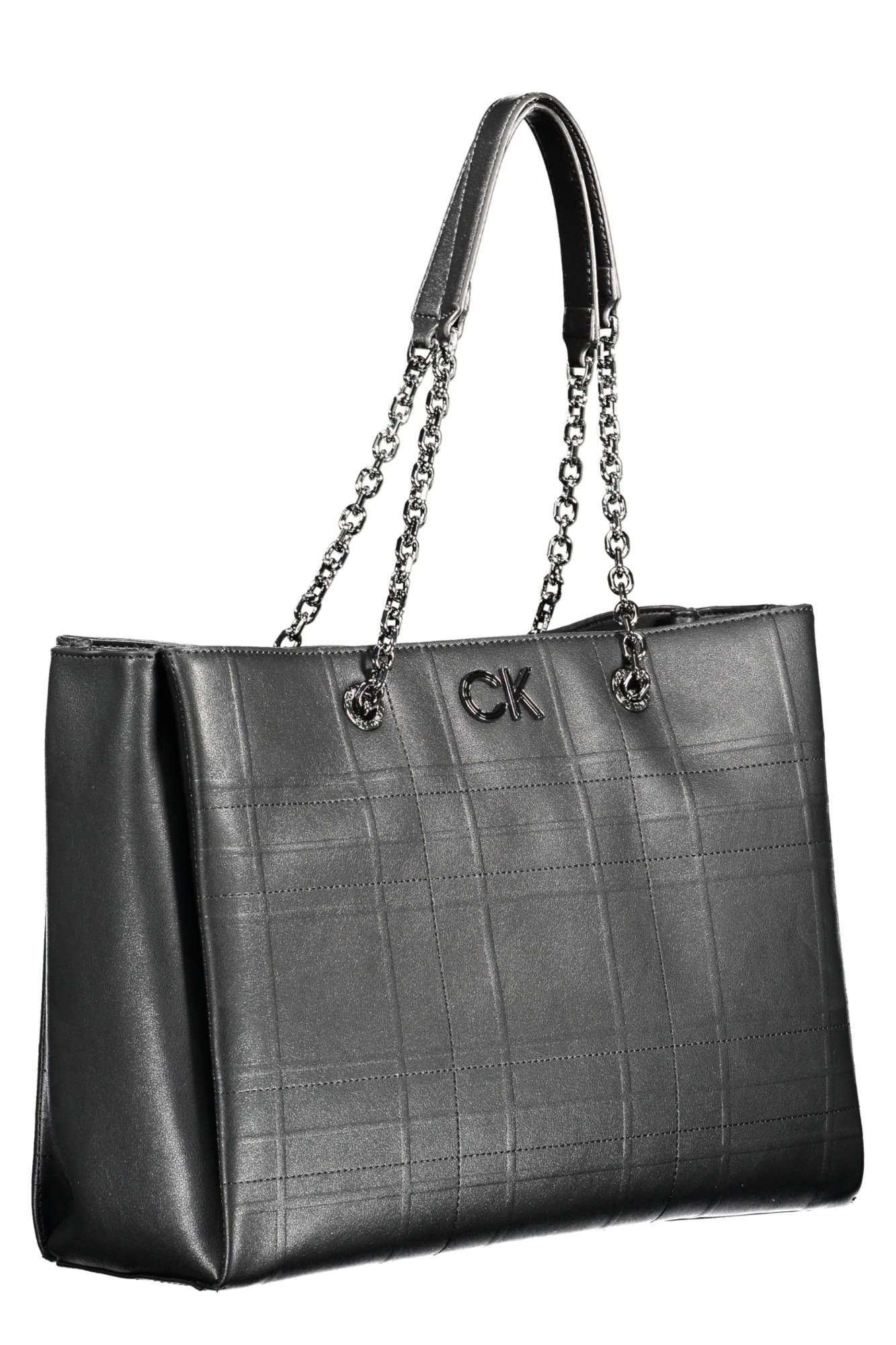 Chic Black Dual-Handle Chain Shoulder Bag