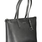 Elegant Black Shoulder Bag with Zip Closure