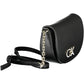 Elegant Twist Lock Shoulder Bag in Black