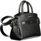 Elegant Black Contrasting Detail Shoulder Bag