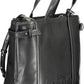 Elegant Black Two-Handle Recycled Polyester Bag