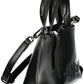 Elegant Black Dual-Handle Designer Bag