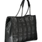 Elegant Chain-Handle Black Handbag