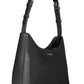 Elegant Black Recycled Shoulder Bag