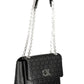 Chic Black Chain Handle Handbag