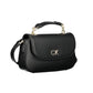 Elegant Black Chain Handled Evening Bag