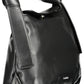 Chic Contrast Detail Black Handbag
