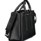 Elegant Black Contrasting Details Handbag